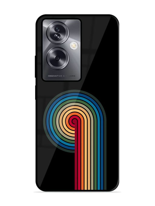 Rainbow Ripple Glossy Soft Edge Case for Oppo A79 (5G) Chachhi