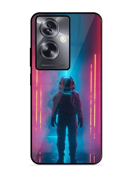 Neon Astronaut Glossy Soft Edge Case for Oppo A79 (5G) Chachhi