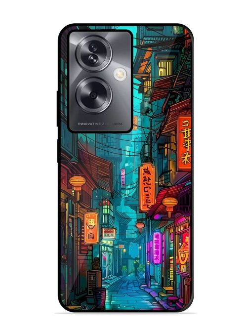 Neon Nightscape Glossy Soft Edge Case for Oppo A79 (5G) Chachhi