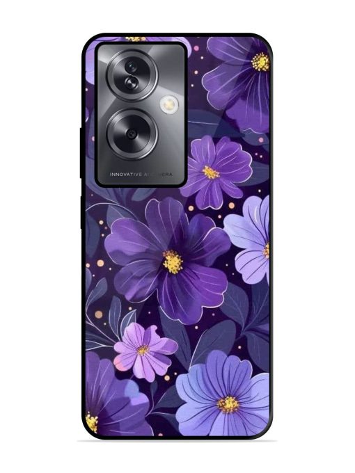 Purple Paradise Glossy Soft Edge Case for Oppo A79 (5G) Chachhi