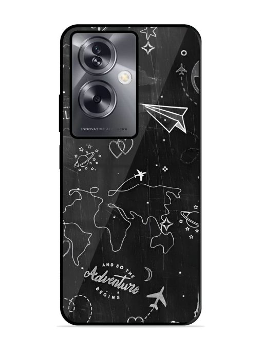 Wanderlust Sketchbook Glossy Soft Edge Case for Oppo A79 (5G) Chachhi