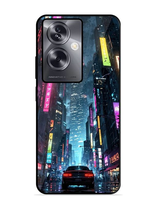 Neon Nightscape Glossy Soft Edge Case for Oppo A79 (5G) Chachhi