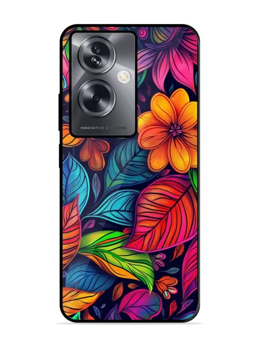 Rainbow Of Blooms Glossy Soft Edge Case for Oppo A79 (5G) Chachhi