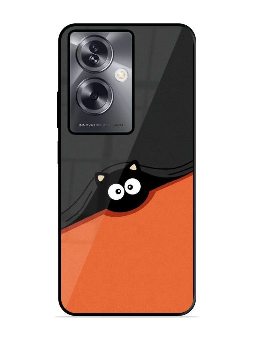 Peek-A-Boo Kitty Glossy Soft Edge Case for Oppo A79 (5G) Chachhi