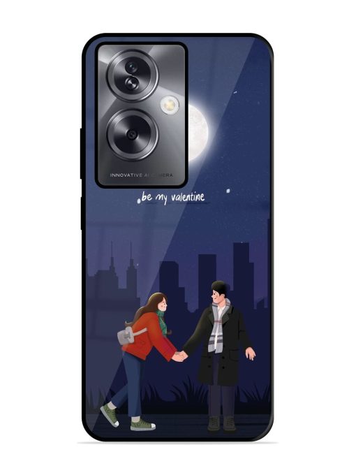 Moonlight Proposal Glossy Soft Edge Case for Oppo A79 (5G) Chachhi