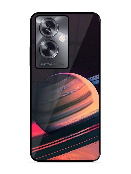 Neon Saturn Glossy Soft Edge Case for Oppo A79 (5G) Chachhi