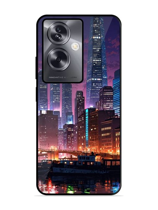 Neon Nightscape Glossy Soft Edge Case for Oppo A79 (5G)