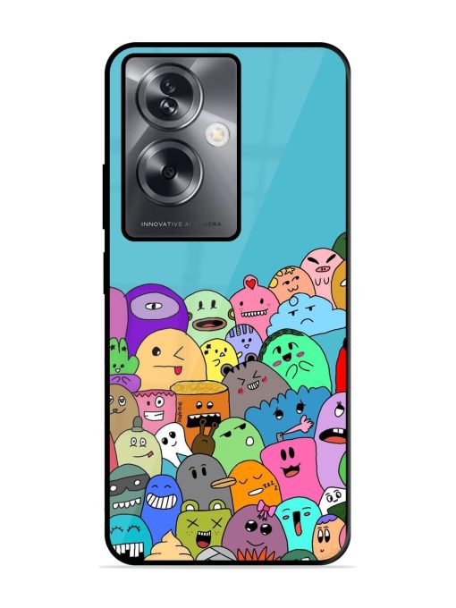 Monster Mash Glossy Soft Edge Case for Oppo A79 (5G) Chachhi