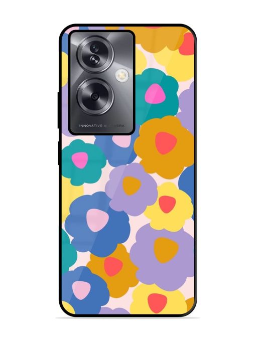 Flower Power Glossy Soft Edge Case for Oppo A79 (5G) Chachhi