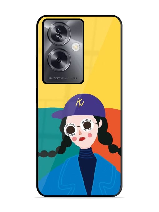 Starry-Eyed Girl Glossy Soft Edge Case for Oppo A79 (5G) Chachhi