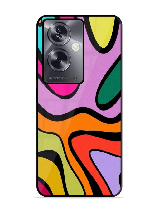 Groovy Swirls Glossy Soft Edge Case for Oppo A79 (5G)