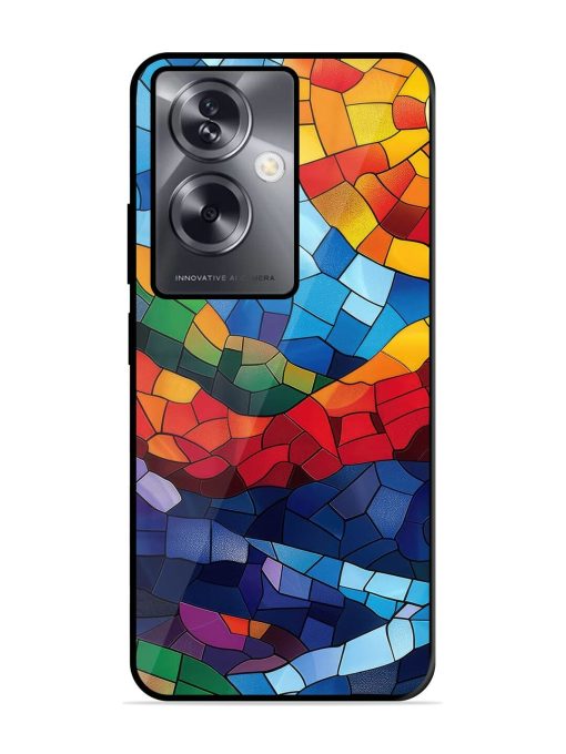 Mosaic Sunset Glossy Soft Edge Case for Oppo A79 (5G) Chachhi