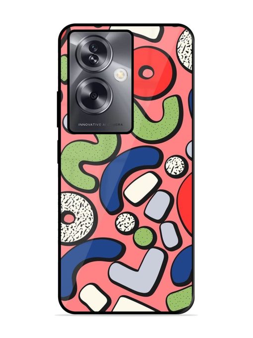 Groovy Geometric Shapes Glossy Soft Edge Case for Oppo A79 (5G)