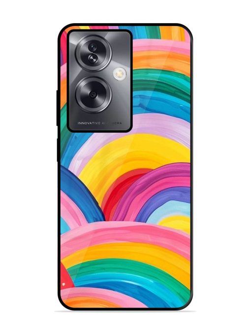 Rainbow Cascade Glossy Soft Edge Case for Oppo A79 (5G) Chachhi