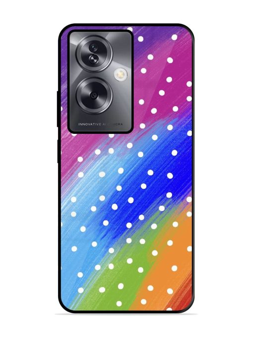 Rainbow Polka Dot Dream Glossy Soft Edge Case for Oppo A79 (5G)