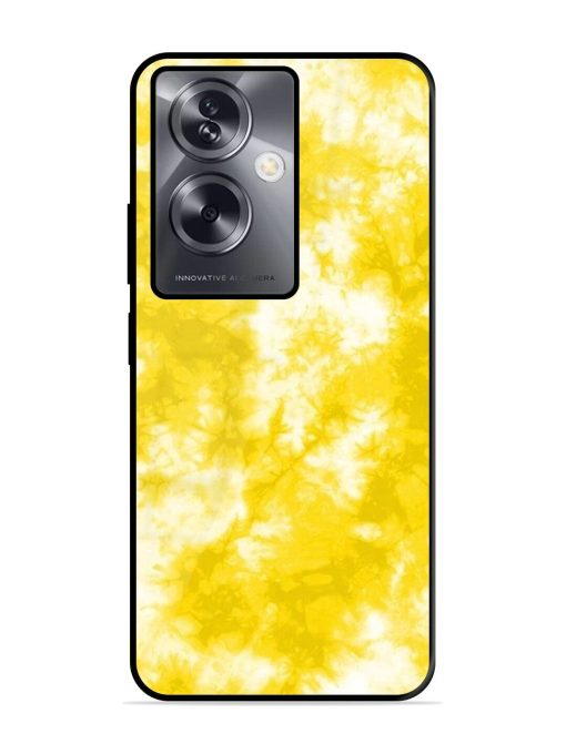 Golden Tie-Dye Twirl Glossy Soft Edge Case for Oppo A79 (5G) Chachhi