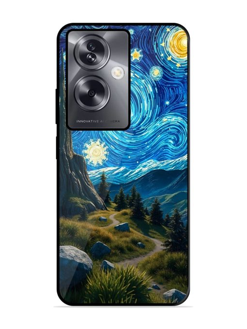 Starry Night In The Shire Glossy Soft Edge Case for Oppo A79 (5G) Chachhi