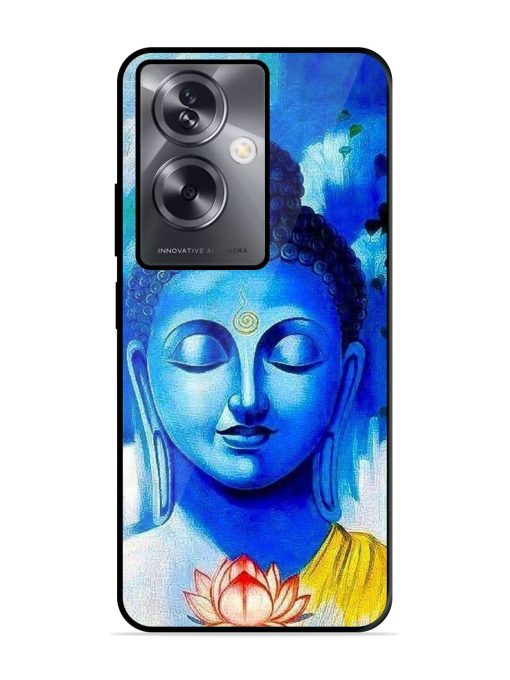 Serene Buddha With Lotus Glossy Soft Edge Case for Oppo A79 (5G)