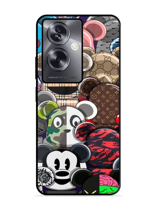 Streetwear Bearbrick Extravaganza Glossy Soft Edge Case for Oppo A79 (5G) Chachhi