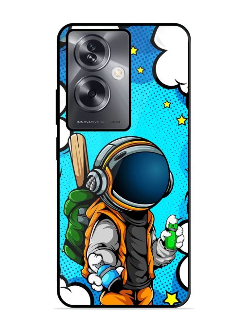 Space Graffiti Artist Glossy Soft Edge Case for Oppo A79 (5G) Chachhi