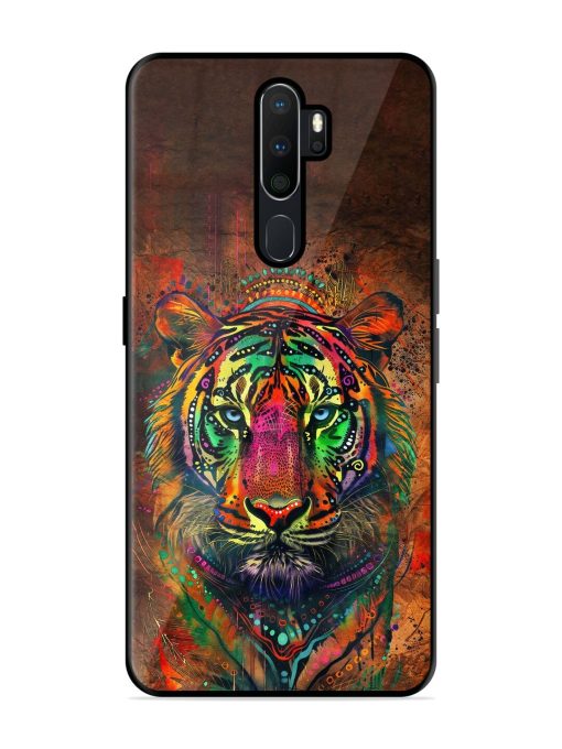 Cosmic Tiger Glossy Soft Edge Case for Oppo A9 Chachhi