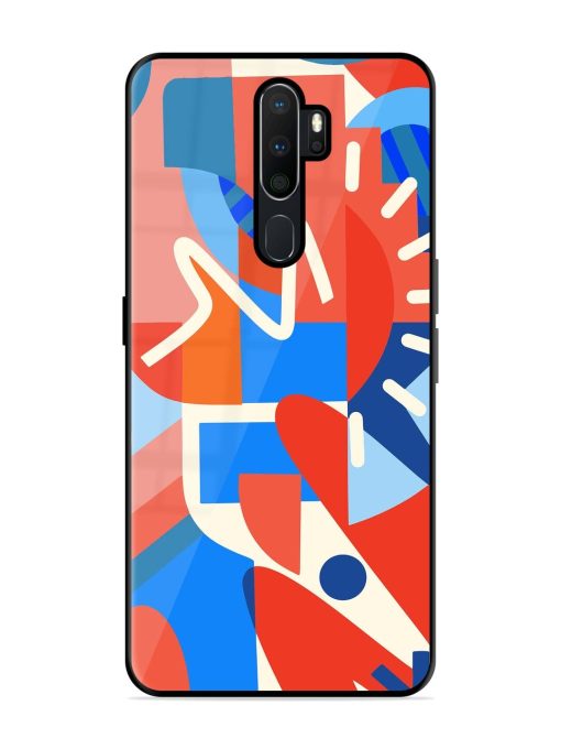 Abstract Harmony Glossy Soft Edge Case for Oppo A9 Chachhi