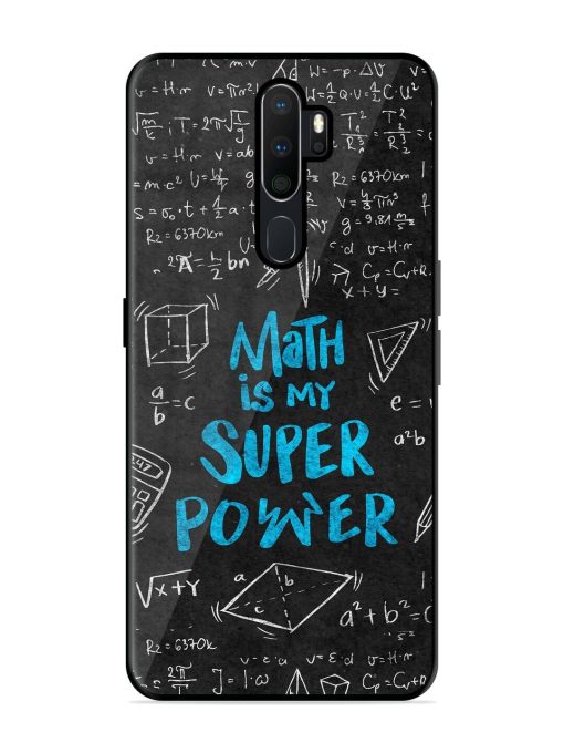 Math Magic Glossy Soft Edge Case for Oppo A9 Chachhi