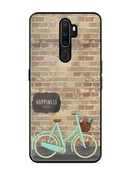 Pedaling Towards Happiness Glossy Soft Edge Case for Oppo A9 Chachhi