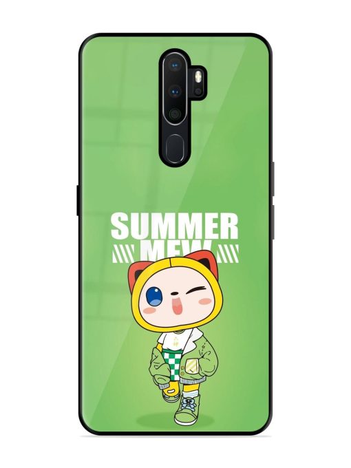 Purrfect Summer Glossy Soft Edge Case for Oppo A9 Chachhi