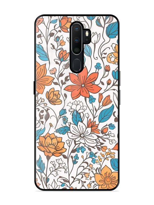 Floral Symphony Glossy Soft Edge Case for Oppo A9 Chachhi