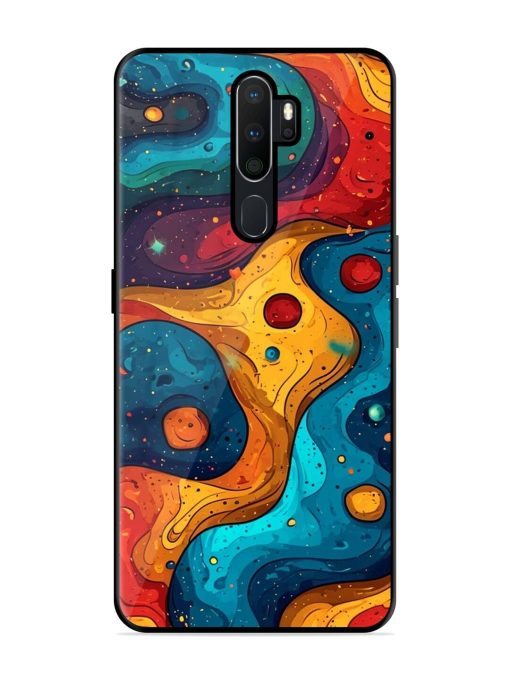 Cosmic Swirl Glossy Soft Edge Case for Oppo A9 Chachhi