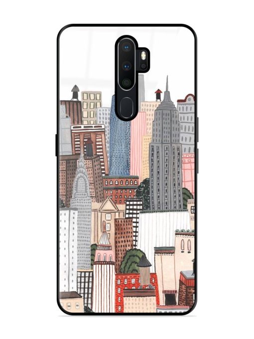 Cityscape Dreams Glossy Soft Edge Case for Oppo A9 Chachhi