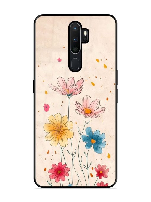 Delicate Bloom Glossy Soft Edge Case for Oppo A9 Chachhi