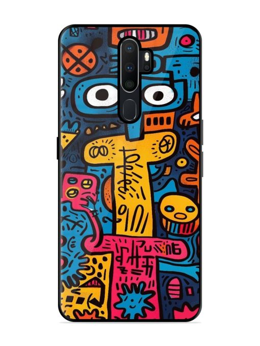 Doodletopia Glossy Soft Edge Case for Oppo A9