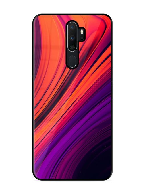 Crimson Curls Glossy Soft Edge Case for Oppo A9 Chachhi