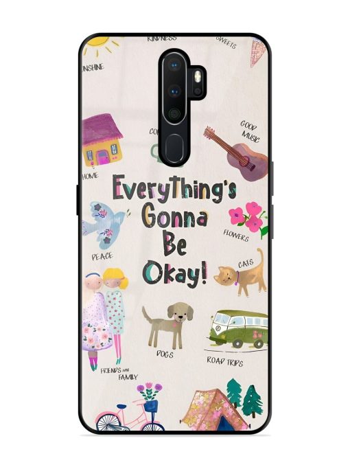 Sunshine And Smiles Glossy Soft Edge Case for Oppo A9 Chachhi