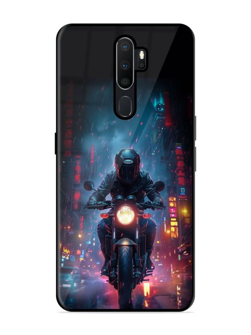 Neon Nights Glossy Soft Edge Case for Oppo A9 Chachhi