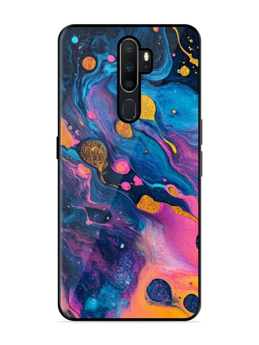 Cosmic Swirl Glossy Soft Edge Case for Oppo A9 Chachhi