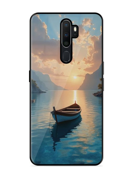 Serene Sunset Glossy Soft Edge Case for Oppo A9 Chachhi