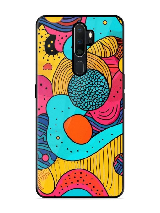 Psychedelic Patterns Glossy Soft Edge Case for Oppo A9 Chachhi