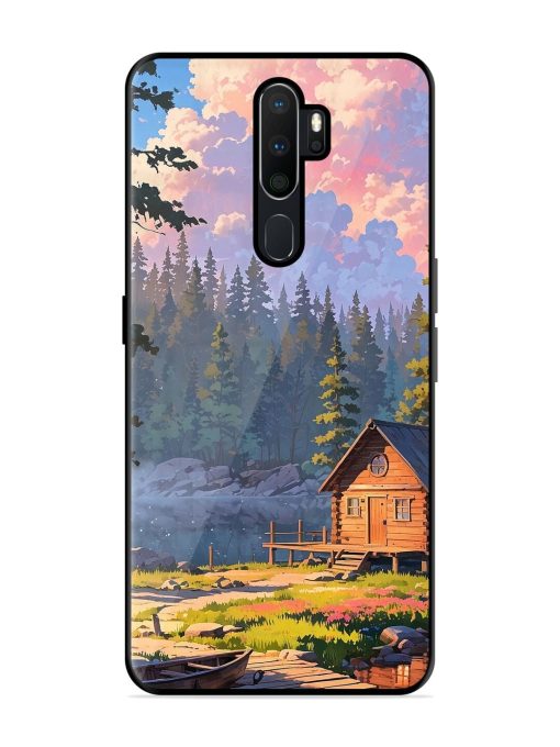 Lakeside Serenity Glossy Soft Edge Case for Oppo A9 Chachhi