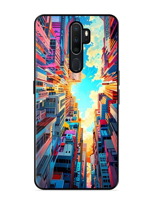 Skyward City Glossy Soft Edge Case for Oppo A9 Chachhi