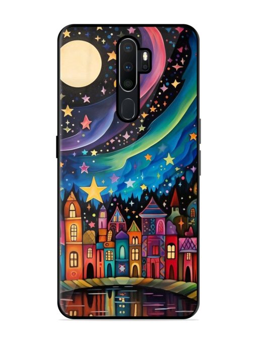 Starlit Village Glossy Soft Edge Case for Oppo A9 Chachhi