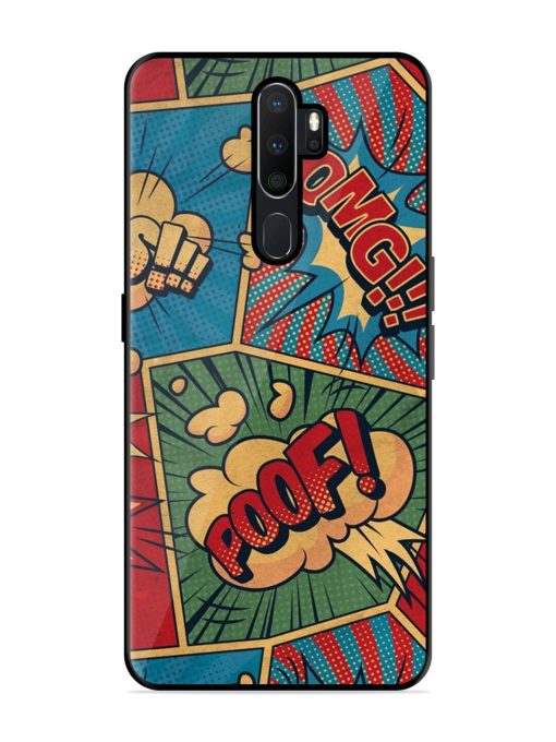 Comic Book Chaos Glossy Soft Edge Case for Oppo A9 Chachhi