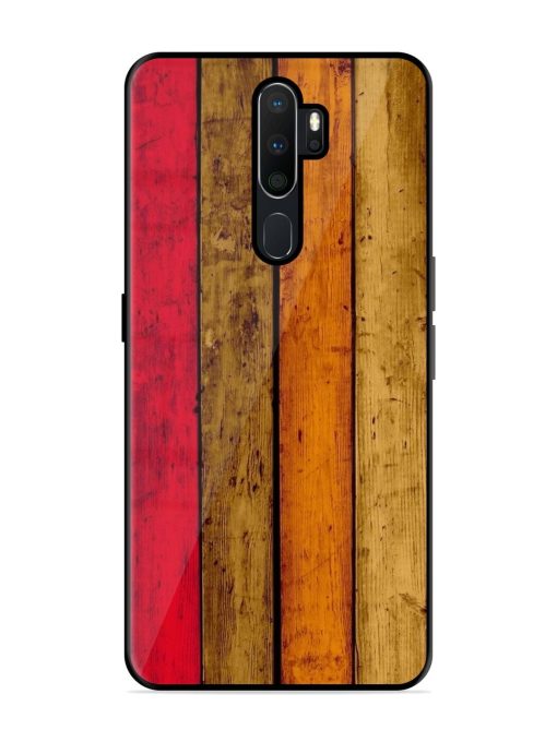 Colorful Woodgrain Glossy Soft Edge Case for Oppo A9 Chachhi