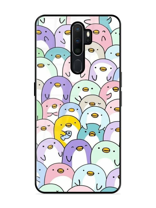 Penguin Party Glossy Soft Edge Case for Oppo A9 Chachhi