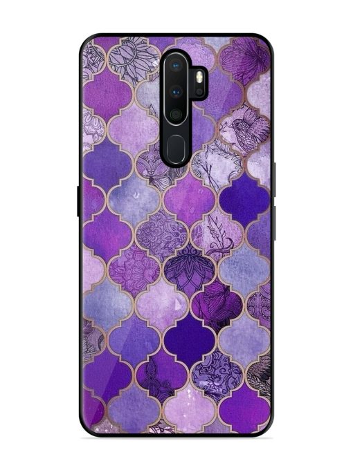 Purple Mosaic Magic Glossy Soft Edge Case for Oppo A9 Chachhi