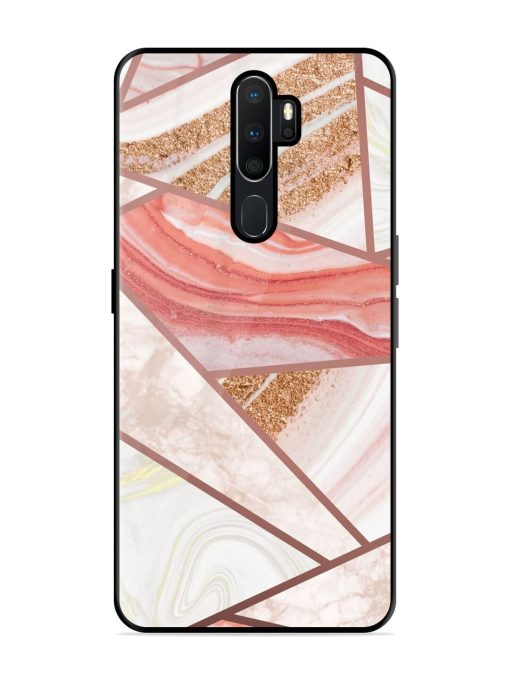 Rosy Mosaic Glossy Soft Edge Case for Oppo A9 Chachhi