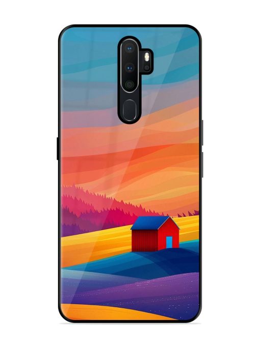 Sunset Solitude Glossy Soft Edge Case for Oppo A9 Chachhi