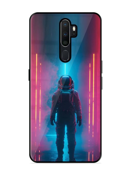 Neon Astronaut Glossy Soft Edge Case for Oppo A9 Chachhi